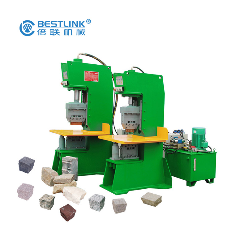 Bestlink Factory Hydraulic Multi Chisel Blade Stone Guillotine Splitter for Natural Stone Splitting with Conveyors