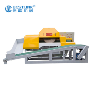 Automatic Thin Veneer Stone Saw Cutting Machine with conveyor belt 